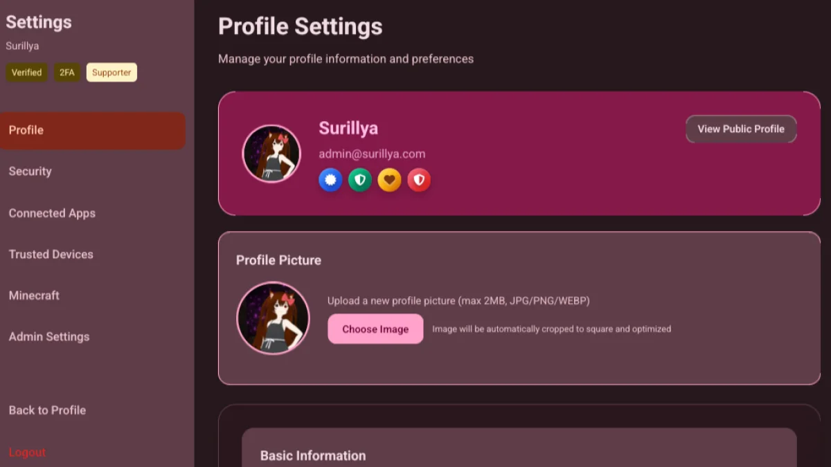 SurillyaID gets new settings UI